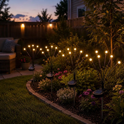 🎉NEW ARRIVAL-49% OFF✨🌿 Solar Firefly Glow Stakes – 32/48/64LED Garden Lights That Dance in the Breeze