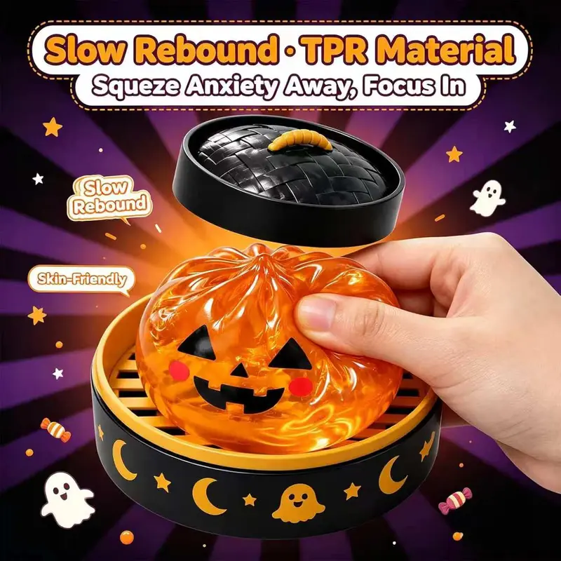 Halloween Ghost Squeeze Toys – Cute Scary Stress-Relievers for Party Favors