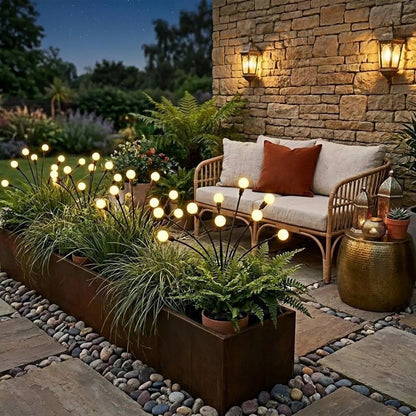🎉NEW ARRIVAL-49% OFF✨🌿 Solar Firefly Glow Stakes – 32/48/64LED Garden Lights That Dance in the Breeze