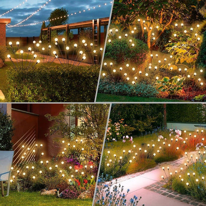 🎉NEW ARRIVAL-49% OFF✨🌿 Solar Firefly Glow Stakes – 32/48/64LED Garden Lights That Dance in the Breeze